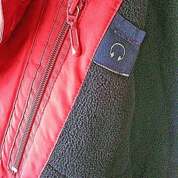 Wind River Jacket Woman's Red Size Large Windbreaker Zip Up Fleece Lined Hooded - Picture 13 of 16